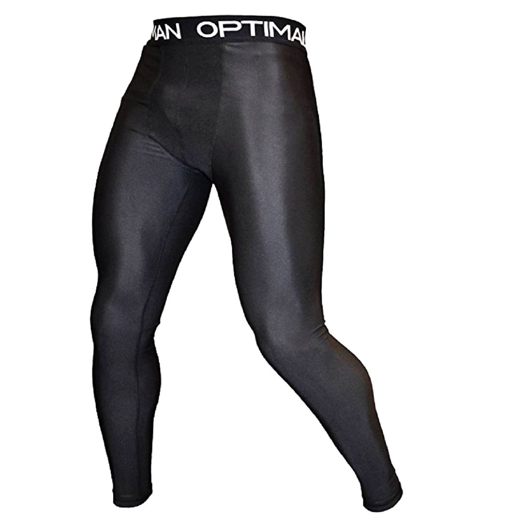 Athletic Compression Pants | Spats with Groin Mesh Cooling Panels - OPTIMAL HUMAN